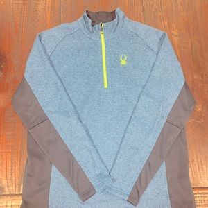 NWT Spyder 1/4 zip fleece lined pullover